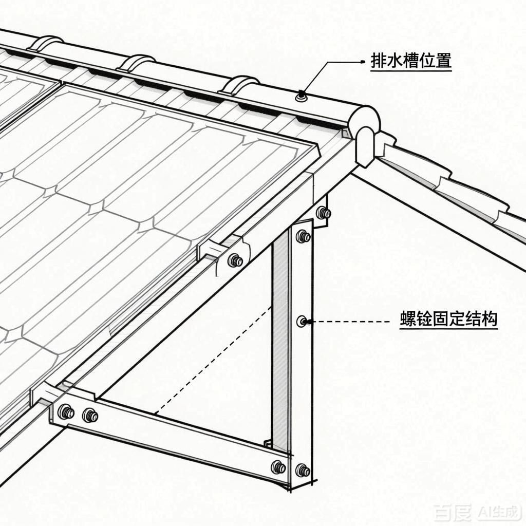 如何繪制彩鋼屋頂光伏安裝示意圖？（如何繪制彩鋼屋頂光伏安裝的示意圖？） 行業(yè)新聞 第3張
