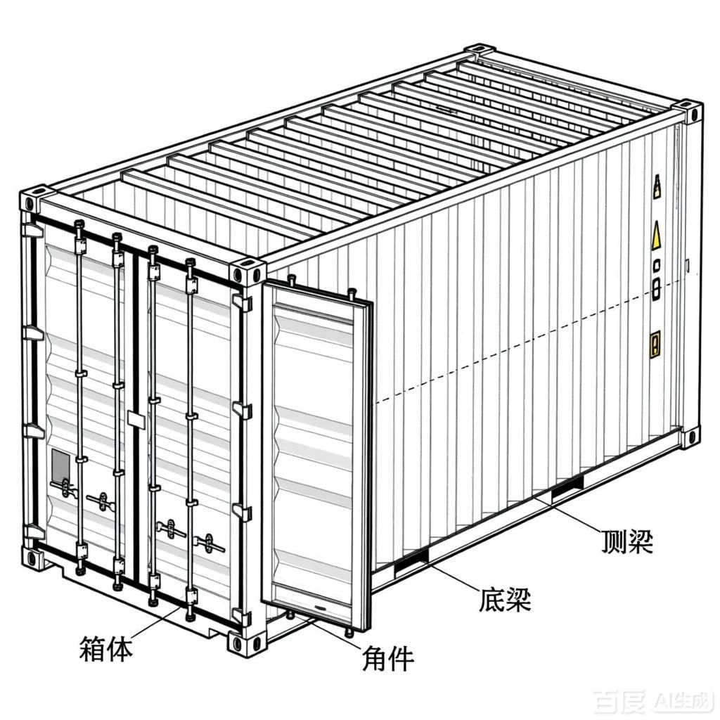 如何繪制集裝箱構造分解圖（如何繪制集裝箱構造分解圖,4張集裝箱構造分解圖） 行業(yè)新聞 第1張