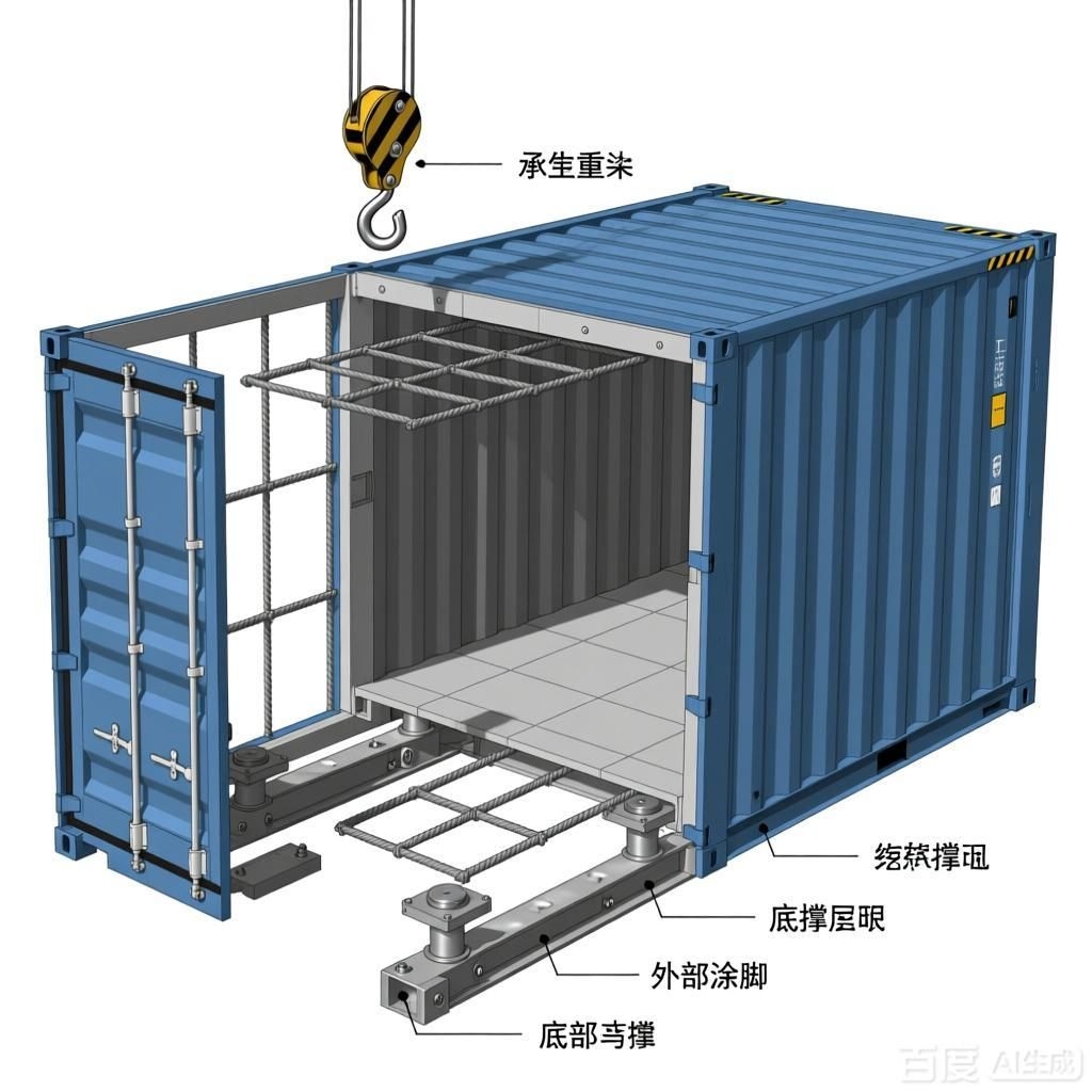 如何繪制集裝箱構造分解圖（如何繪制集裝箱構造分解圖,4張集裝箱構造分解圖） 行業(yè)新聞 第3張