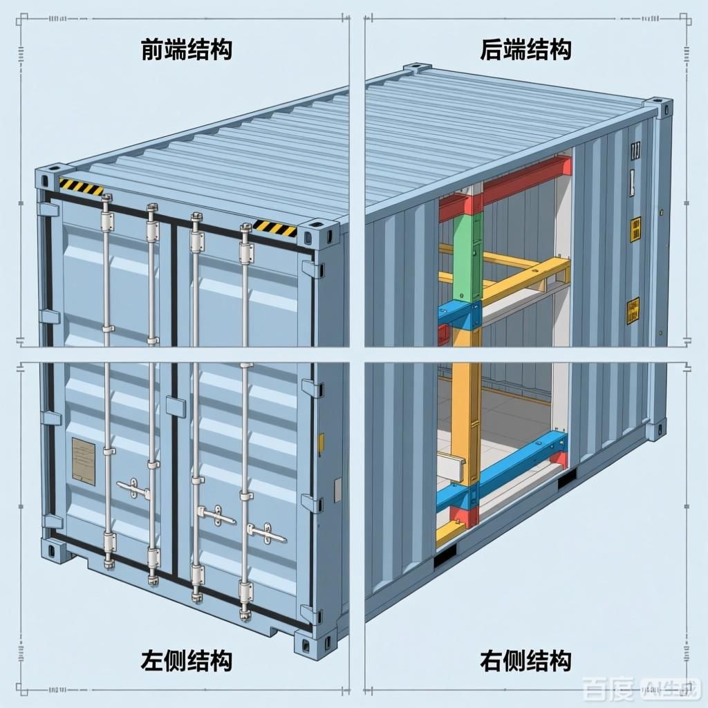 如何繪制集裝箱構造分解圖（如何繪制集裝箱構造分解圖,4張集裝箱構造分解圖） 行業(yè)新聞 第4張