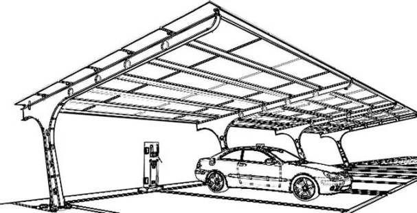 有沒(méi)有簡(jiǎn)易的車棚結(jié)構(gòu)圖？（如何獲取簡(jiǎn)易車棚結(jié)構(gòu)圖？） 行業(yè)新聞 第2張