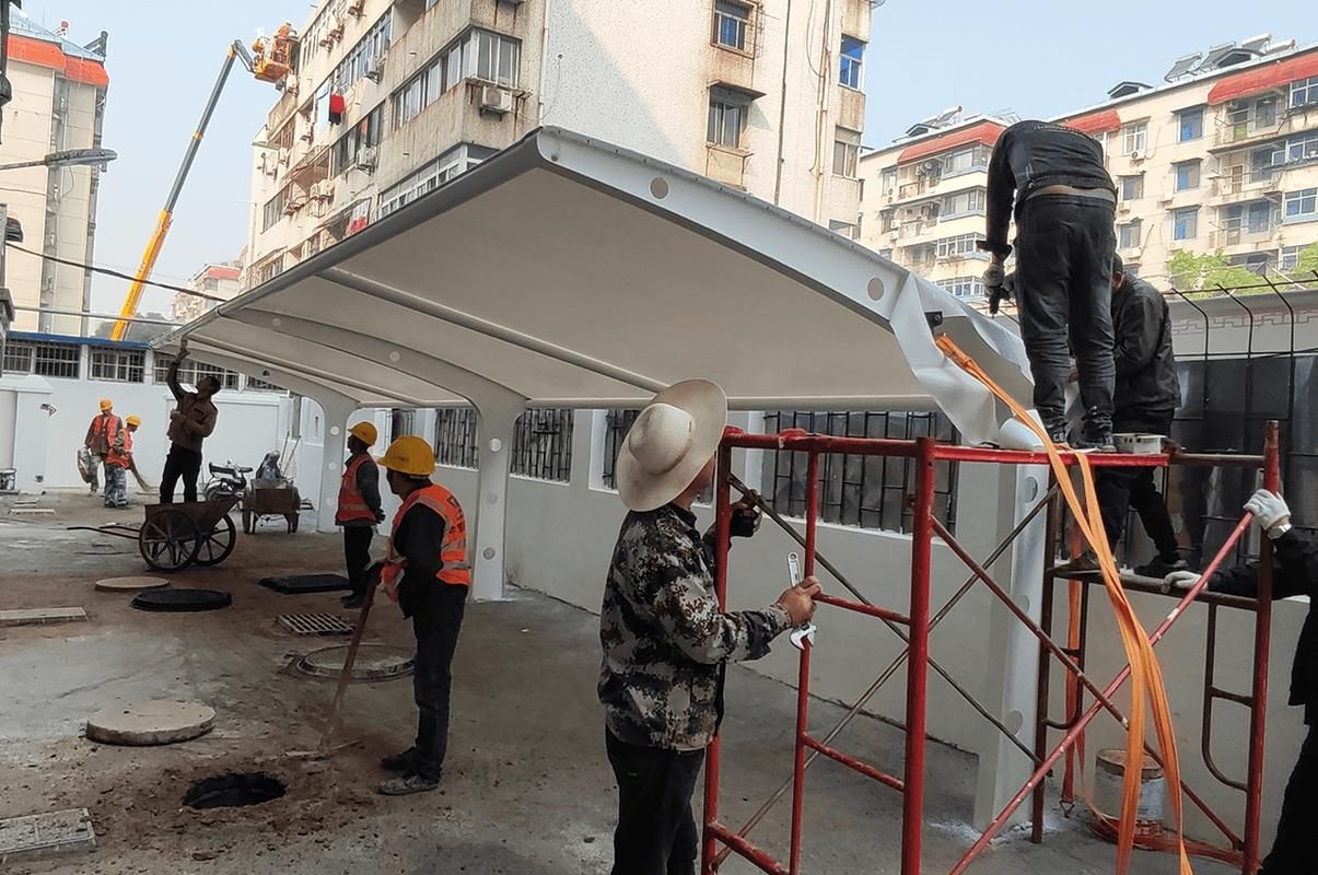 有沒(méi)有簡(jiǎn)易的車棚結(jié)構(gòu)圖？（如何獲取簡(jiǎn)易車棚結(jié)構(gòu)圖？） 行業(yè)新聞 第8張