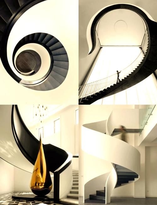 給我一些螺旋旋轉樓梯的設計圖（給我一些螺旋旋轉樓梯的設計圖,展開美學表現(xiàn)力和空間高效利用） 行業(yè)新聞 第19張