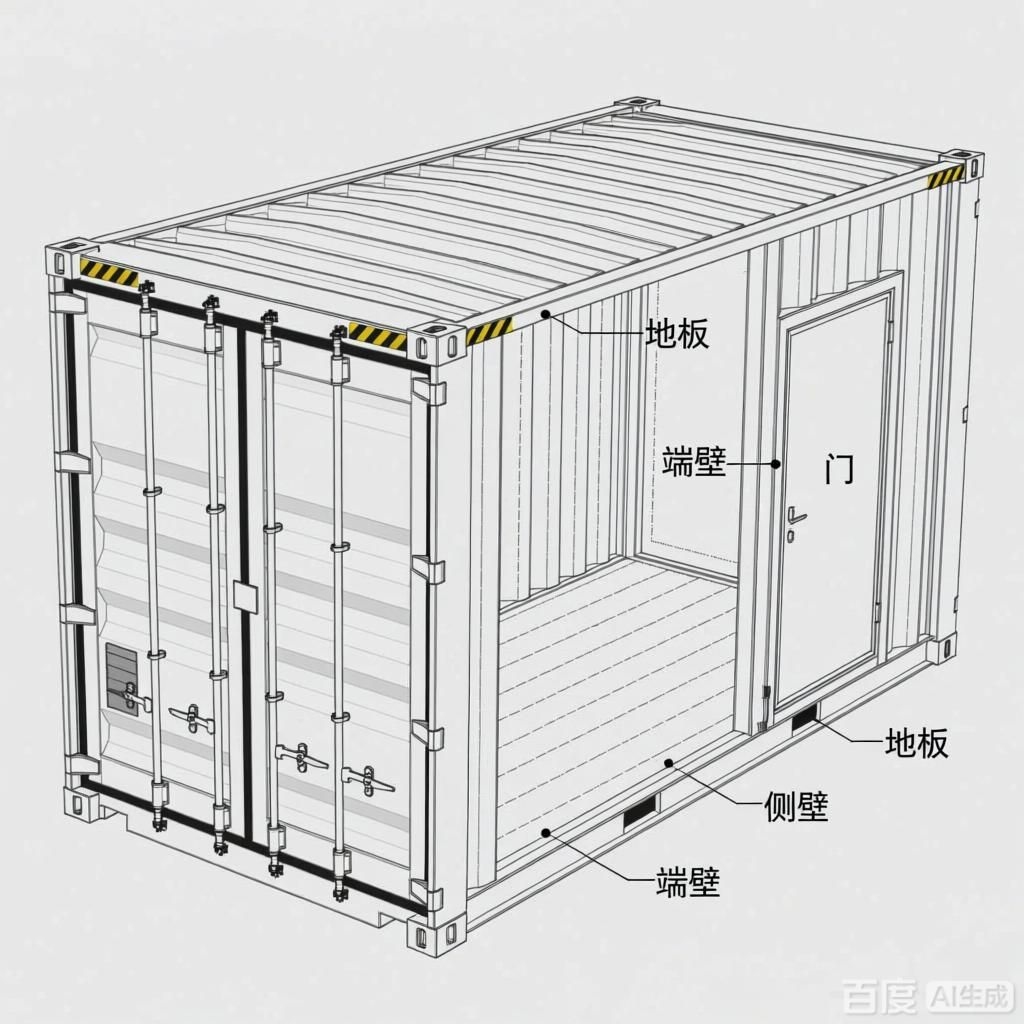 如何繪制集裝箱結(jié)構(gòu)示意圖？（如何繪制集裝箱結(jié)構(gòu)示意圖生成是四張集裝箱結(jié)構(gòu)示意圖） 行業(yè)新聞 第1張