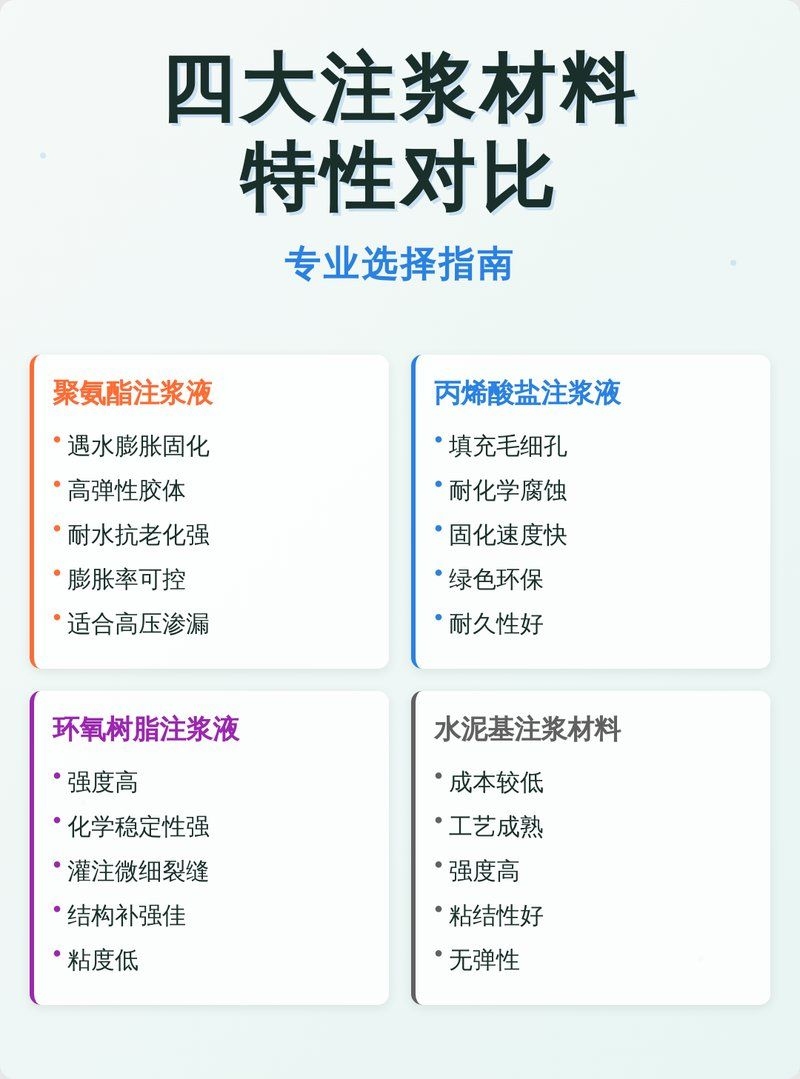 如何選擇適合的注漿材料？ 行業(yè)新聞 第6張