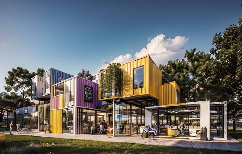 有沒有更多集裝箱設(shè)計(jì)圖片（112個(gè)集裝箱改造成現(xiàn)代別墅，集裝箱設(shè)計(jì)案例合集） 行業(yè)新聞 第11張