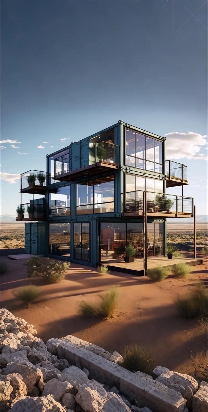 有沒有更多集裝箱設(shè)計(jì)圖片（112個(gè)集裝箱改造成現(xiàn)代別墅，集裝箱設(shè)計(jì)案例合集） 行業(yè)新聞 第21張