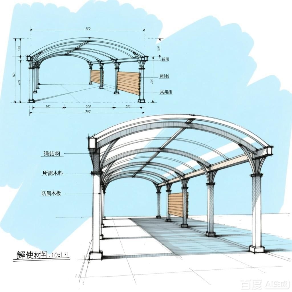 如何繪制車棚方案圖？ 行業(yè)新聞 第1張