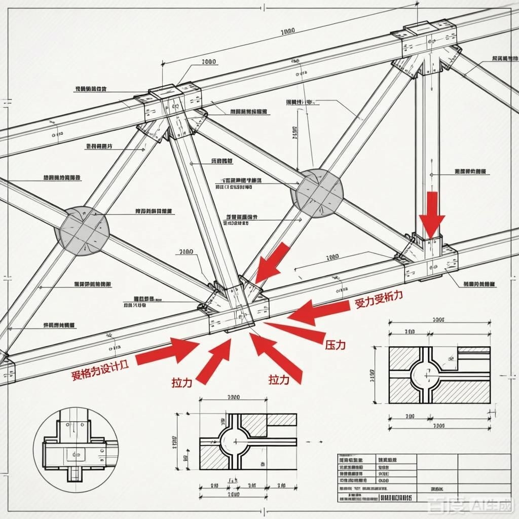 如何繪制桁架結(jié)構(gòu)設(shè)計圖？（如何繪制桁架結(jié)構(gòu)設(shè)計圖生成的四張桁架結(jié)構(gòu)設(shè)計圖） 行業(yè)新聞 第2張